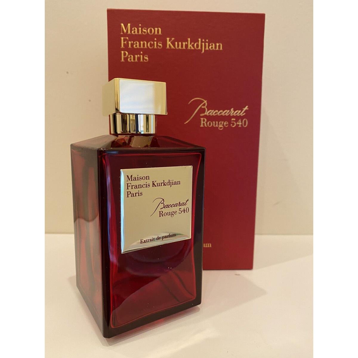 Maison Francis Kurkdjian Empty Bottle Baccarat Rouge 540 Extrait 6.8oz 200ml Mfk