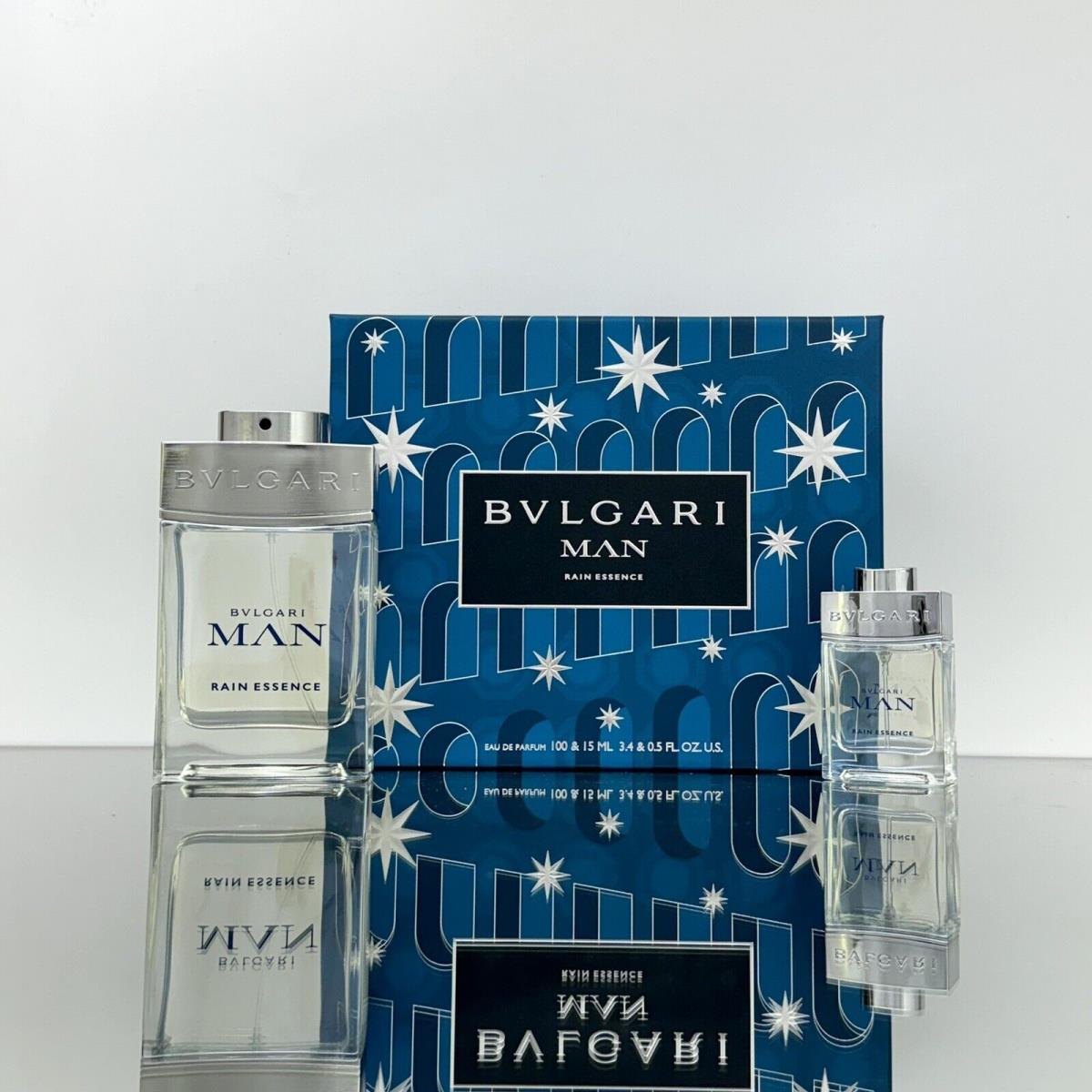 Bvlgari Man Rain Essence 2pc Men Gift Set 3.4oz Edp Spr + 0.5oz Edp Spr A1