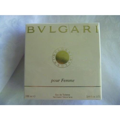 Bvlgari Pour Femme Eau De Toilette 3.4 Fl.oz. Box Perfume