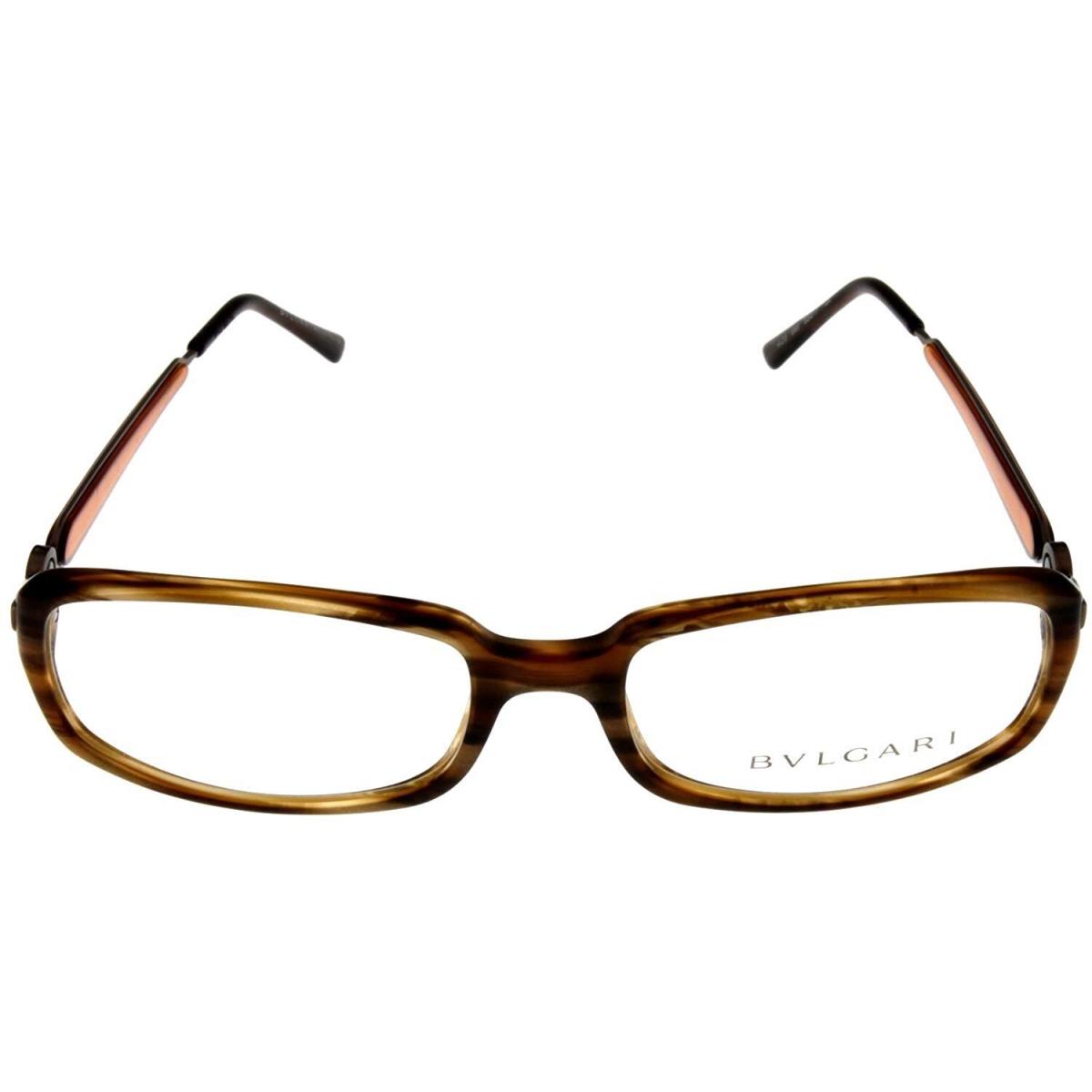 Bvlgari Eyeglasses Frame Unisex Brown Havana Fashion Rectangular BV429 685