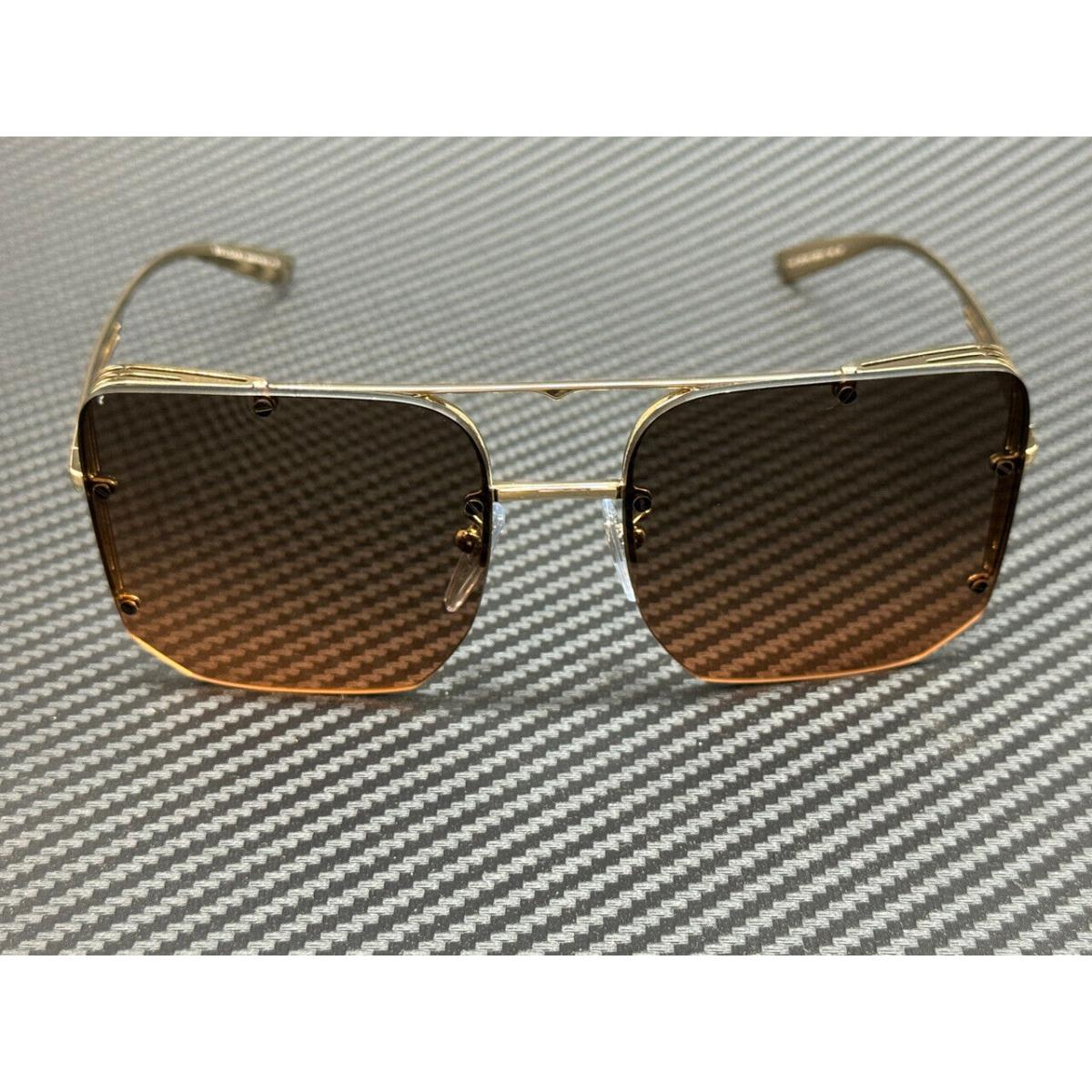 Bvlgari BV6146 278 18 Gold Brown Gradient Women`s 57 mm Sunglasses