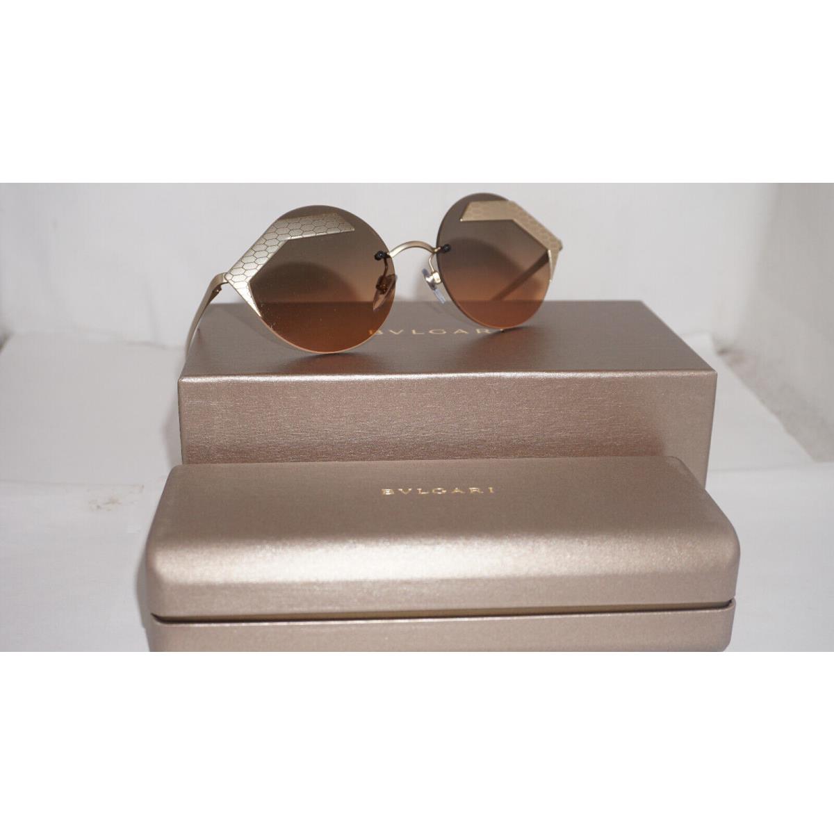 Bvlgari Sunglasses Gold Brown Gradient BV6089 2022/18 55 18 140