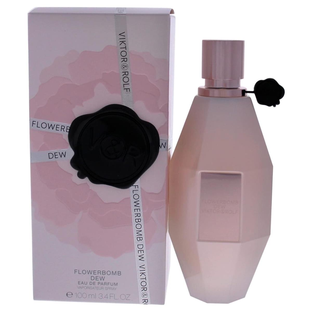 Flowerbomb Dew 3.4 Oz Eau De Parfum Spray by Viktor Rolf Box For Women