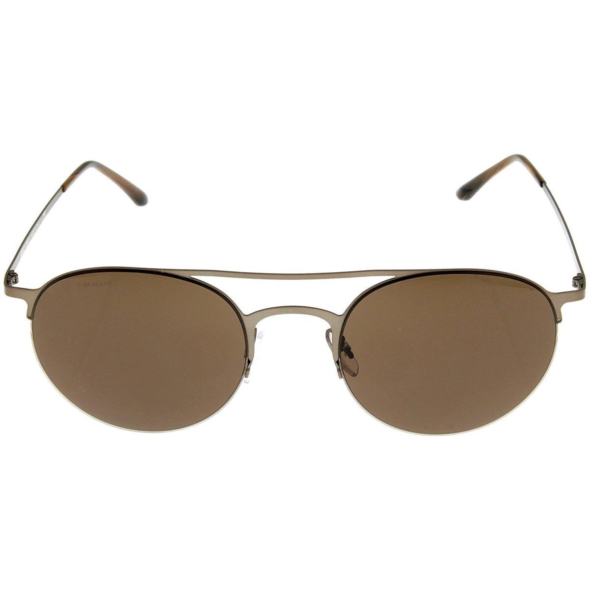 Giorgio Armani Sunglasses Unisex Matte Brushed Brown Round Pilot AR6023 305773