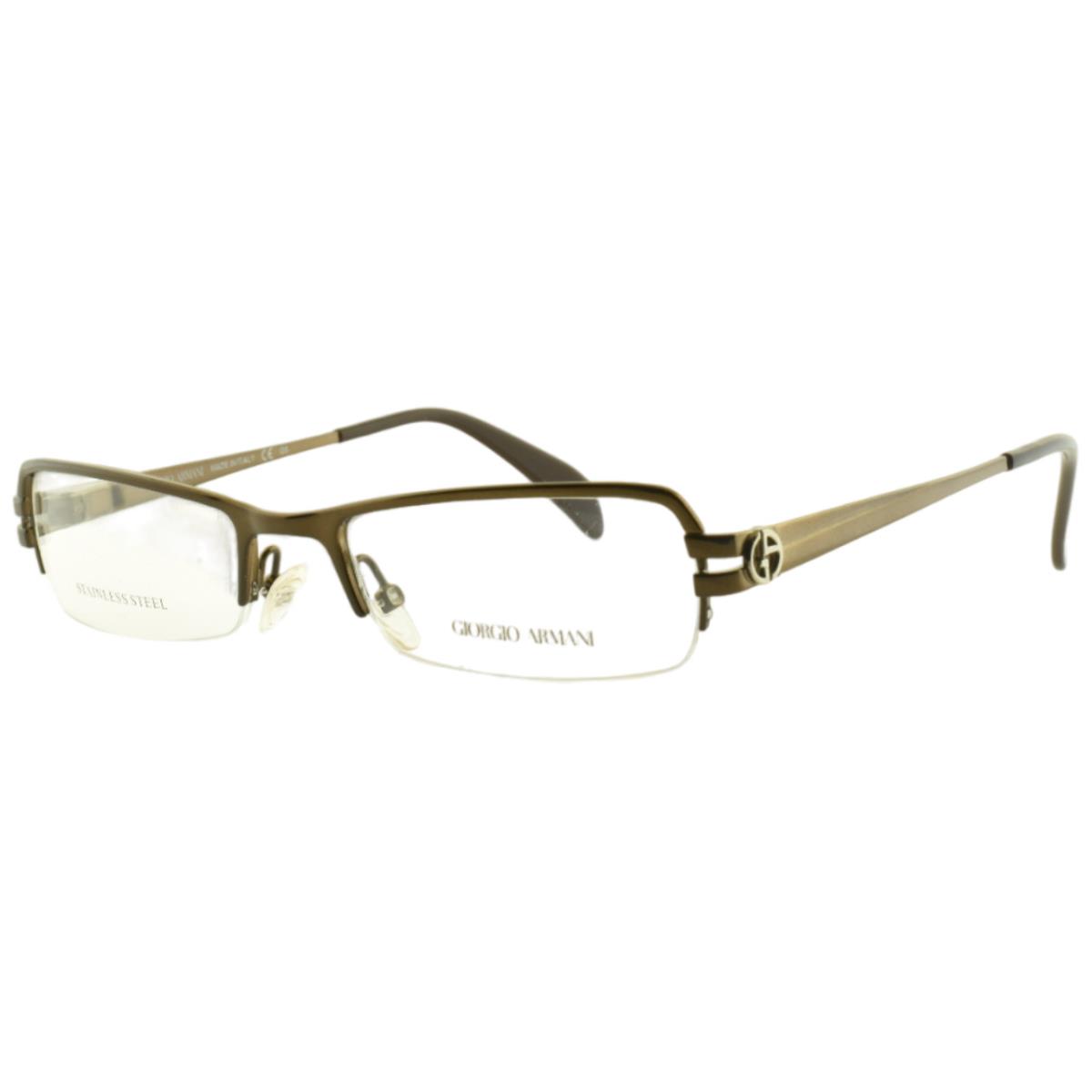 Giorgio Armani GA 796 Qhz Brown Semi Rimless Womens Optical Frame