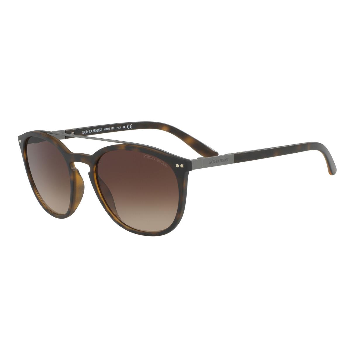 Giorgio Armani AR8088 508913 Matte Dk Havana Brown Grad 53 mm Women`s Sunglasses