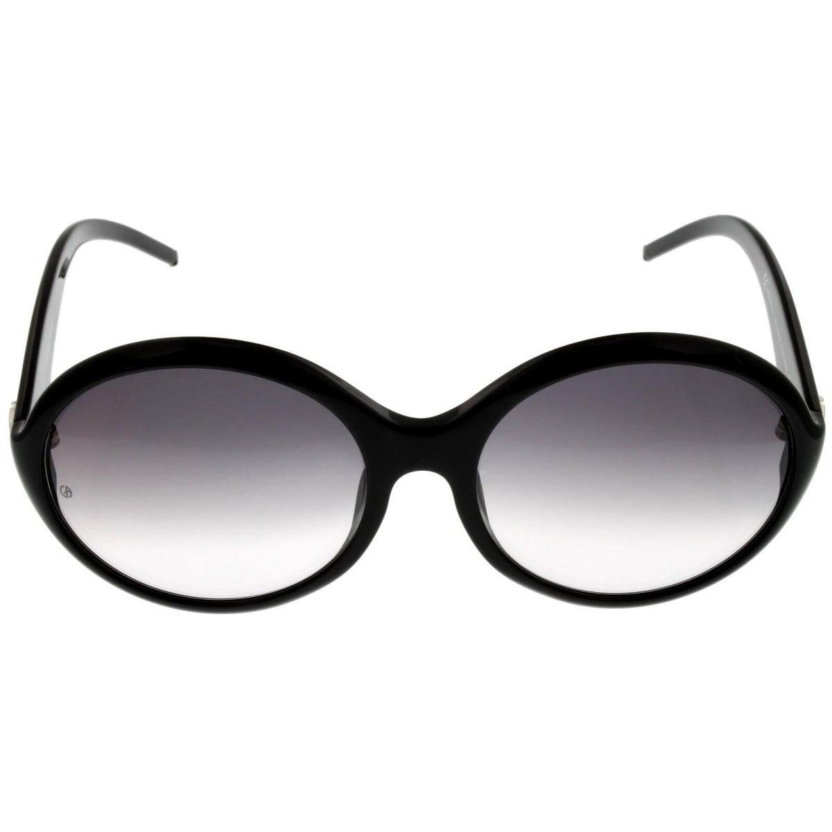 Giorgio Armani Sunglasses Women Black Gray Fashion Round GA378KS 807
