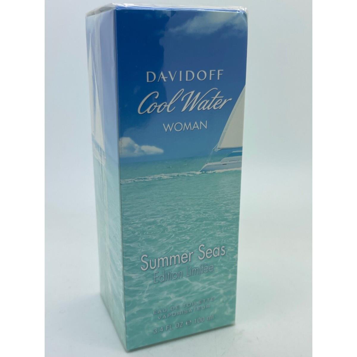 Cool Water Woman Summer Seas BY Davidoff 3.4OZ Edt Women Perfume Spray
