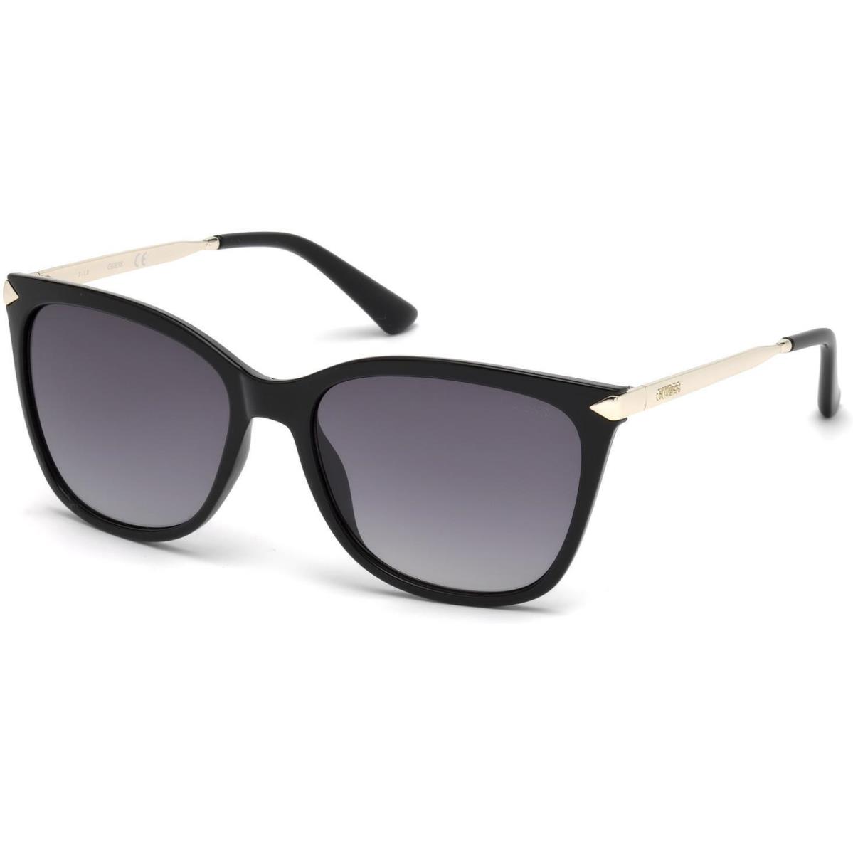 Guess GU 7483 Sunglasses 01B Shiny Black