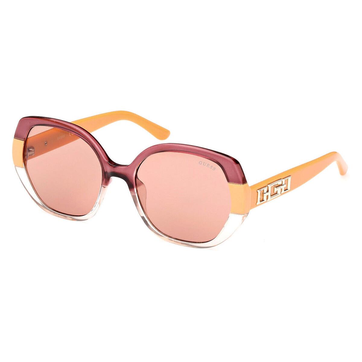 Guess GU7911 Sunglasses Women Orange/other / Brown 55mm