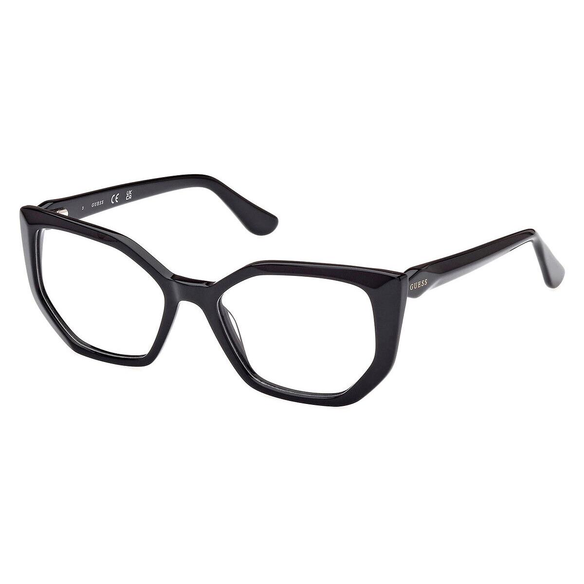 Guess GU2966 Eyeglasses Women Shiny Black 52mm