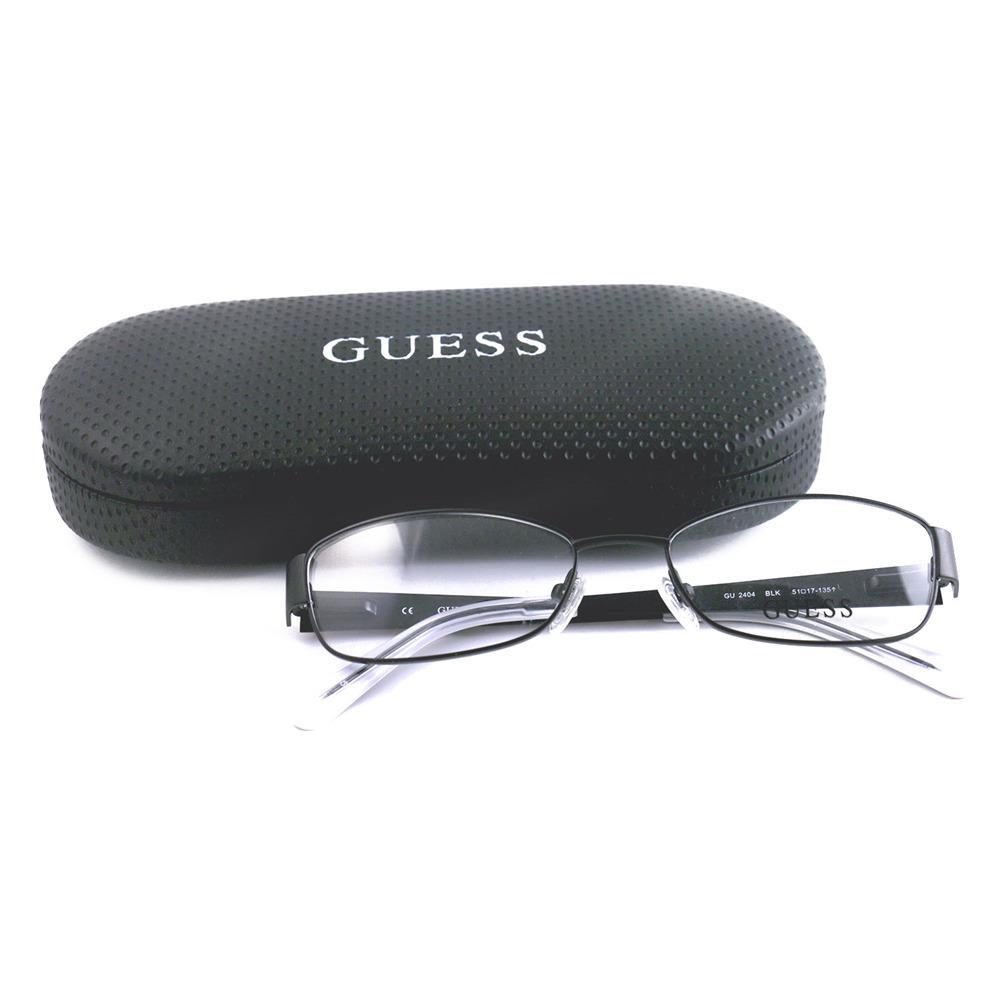 Guess Eyeglasses Womens GU2404 Blk Black 51 17 135 Frames Oval