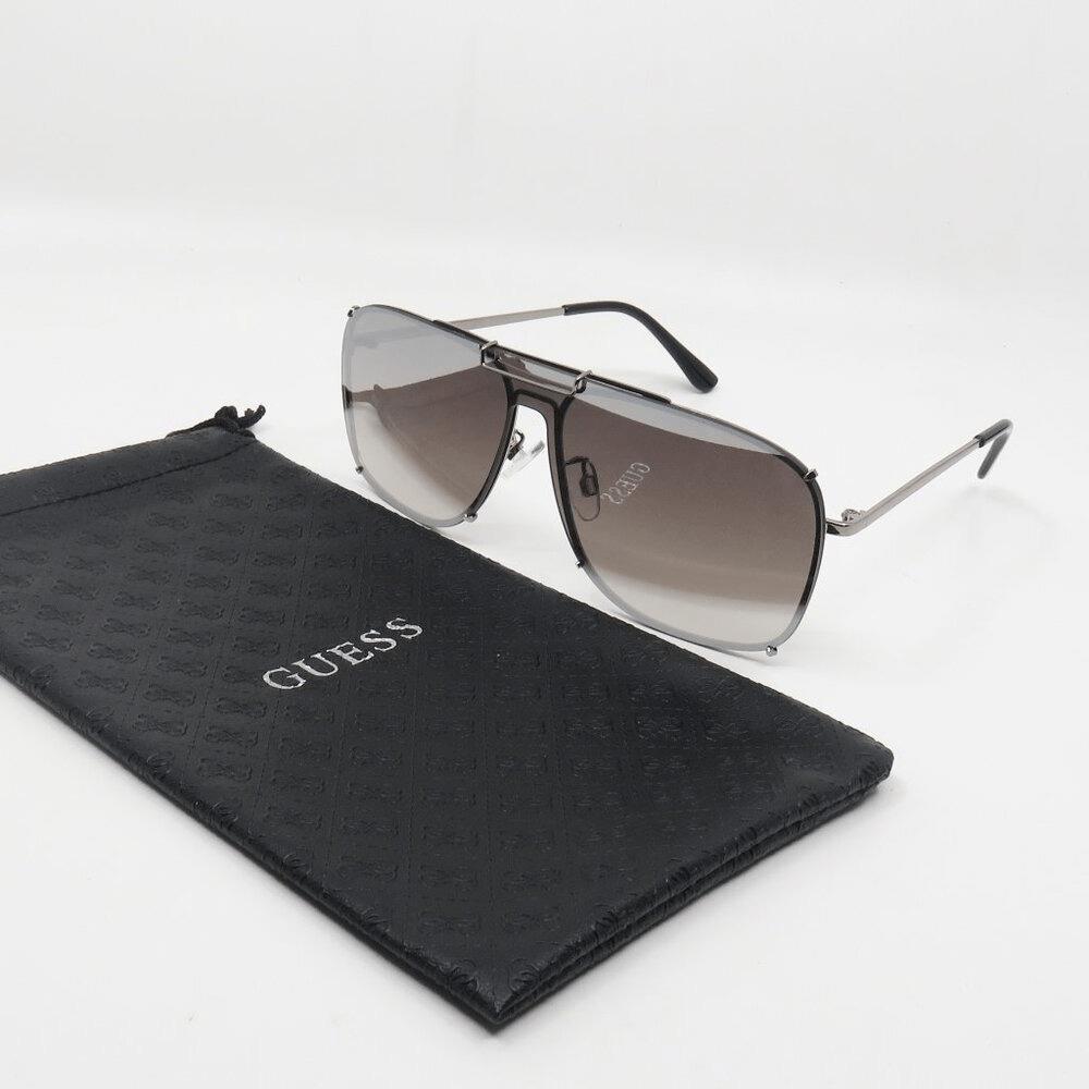 Guess Factory GF0240/S 14C Gunmetal/grey Gradient Rimless Men Sunglasses