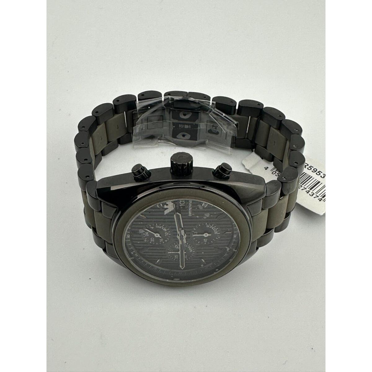 Emporio Armani Sportivo Men`s AR-5953 Black 50M WR Analog Quartz Watch