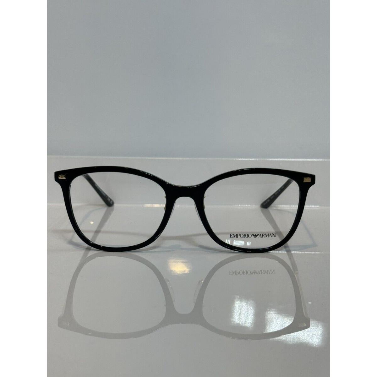 Emporio Armani 3199 5001 Black Round Woman Acetate Eyeglasses 53mm