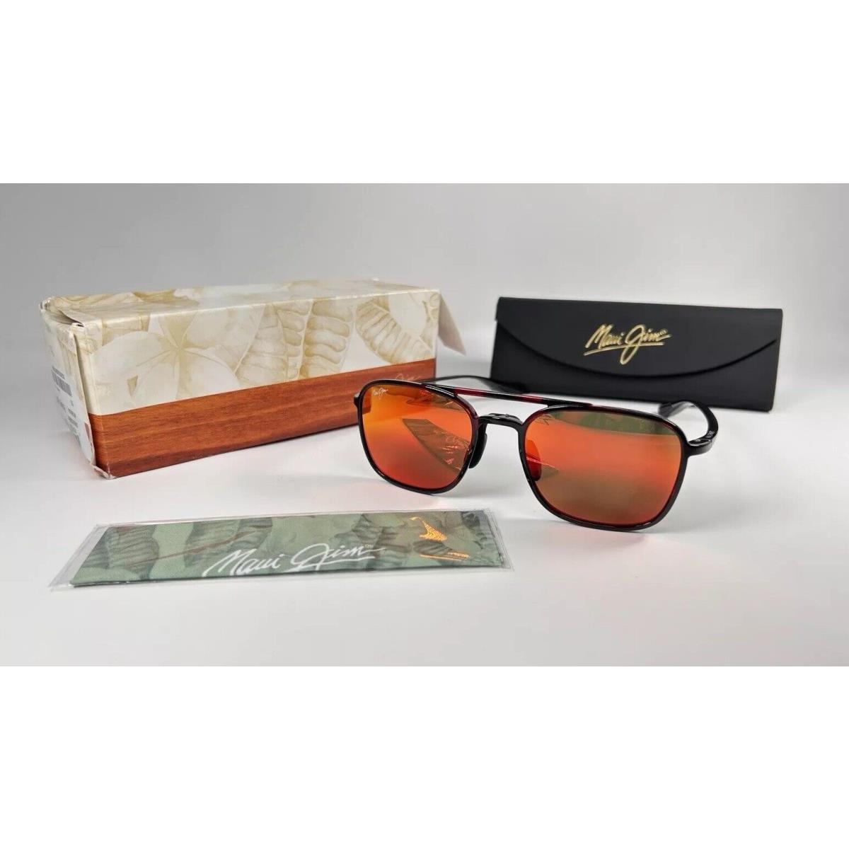 Maui Jim Keokea MJ447-04T Red Tortoise Hawaii Lava Polarized Sunglasses