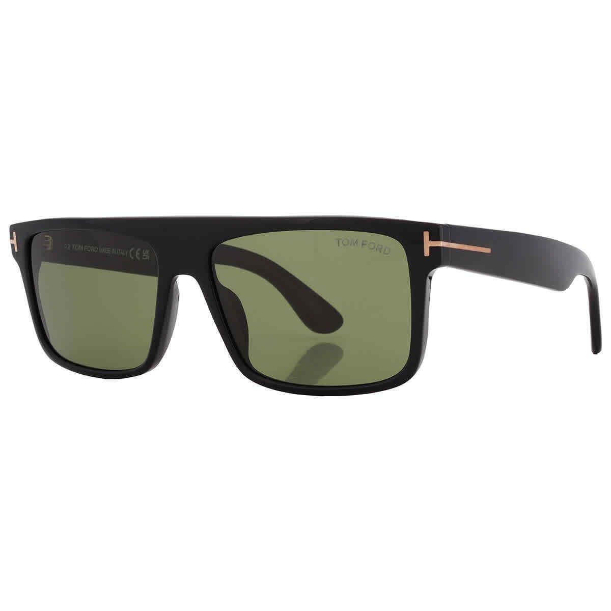 Tom Ford Philippe Green Browline Men`s Sunglasses FT0999 01N 58 FT0999 01N 58