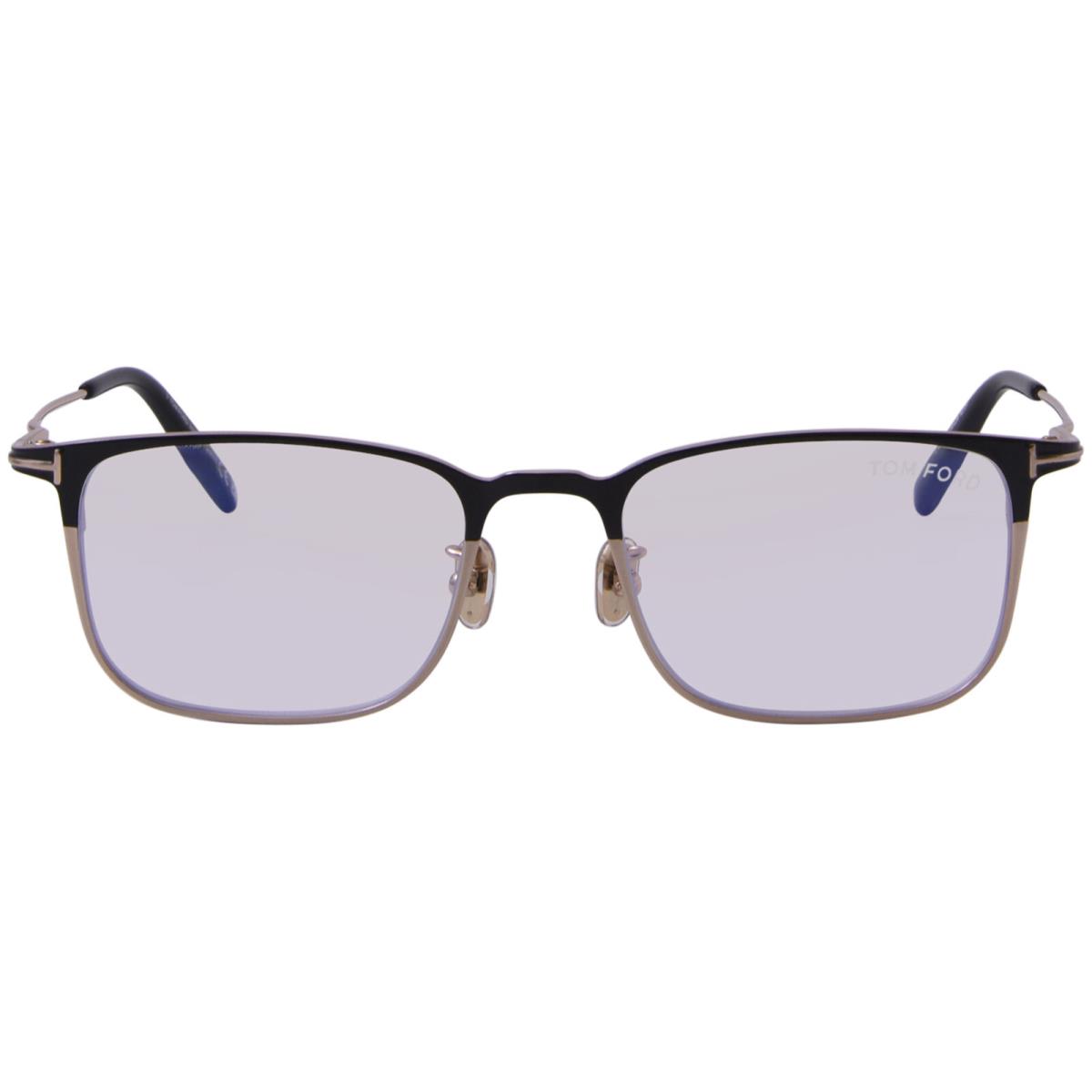 Tom Ford FT5929-D-B 005 Eyeglasses Mens Black/rose Gold/blue Block Full Rim 51mm