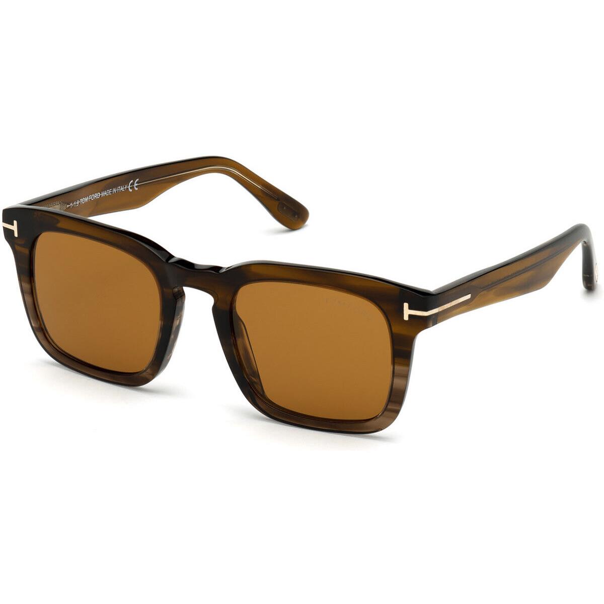 Tom Ford FT0751 Dax Sunglasses Men Square 50mm