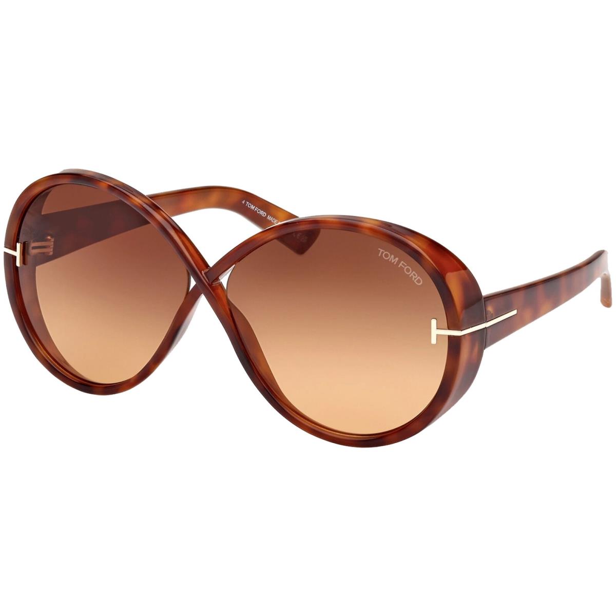 Tom Ford Women`s Havana Oval Sunglasses w/ Gradient Lens - FT1116 53F 64 Italy