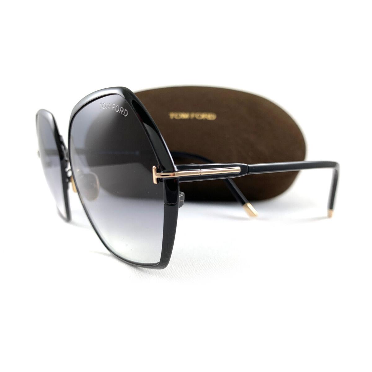 Tom Ford Sunglasses TF912 Fonda-02 Black 01B Gray FT0912/S