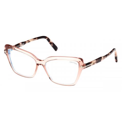 Tom Ford Women`s T-logo 55mm Shiny Pink Opticals FT5948-B-072-55