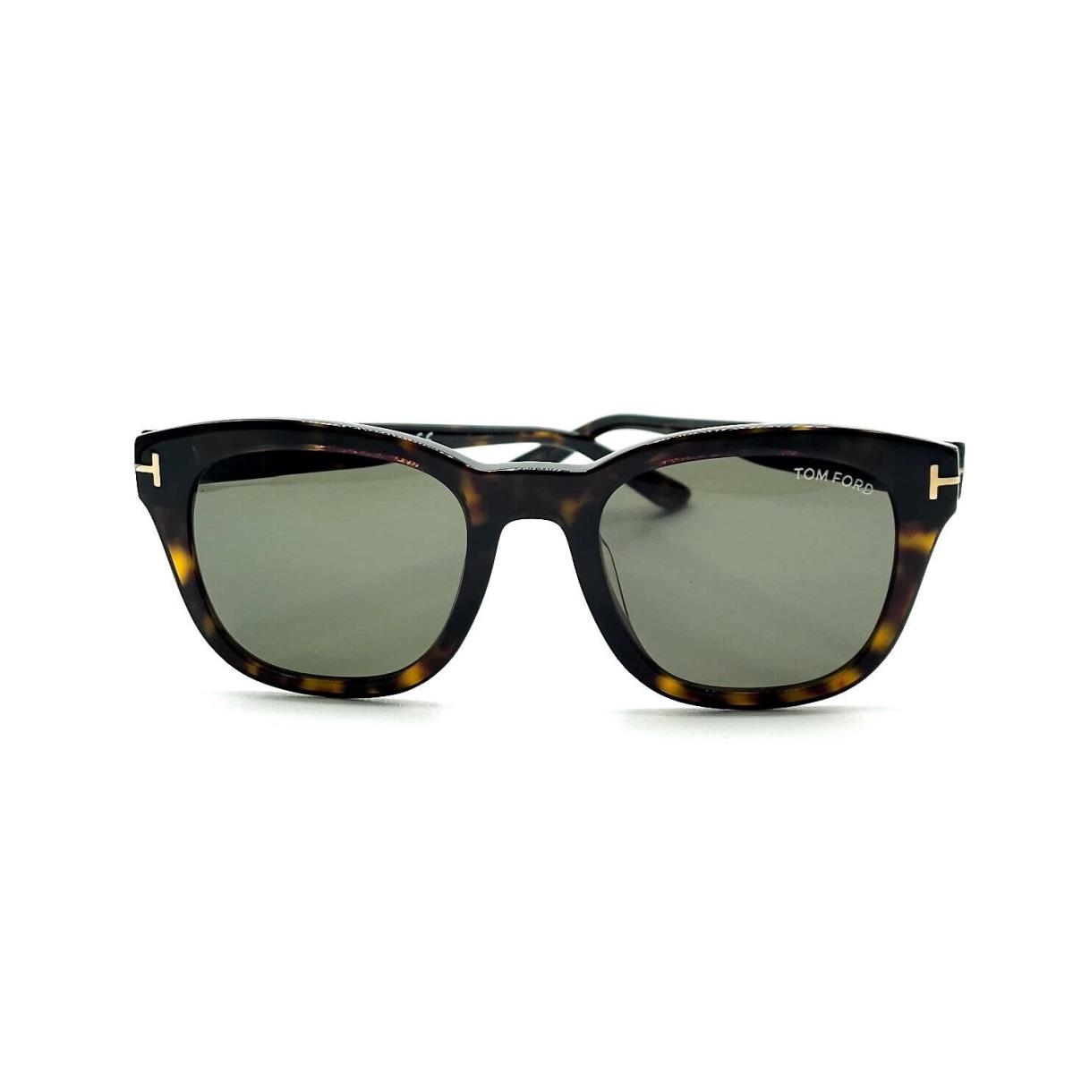 Tom Ford TF 0676-F Eugenio Sunglasses 52N Havana /green Lenses 53 1 Left