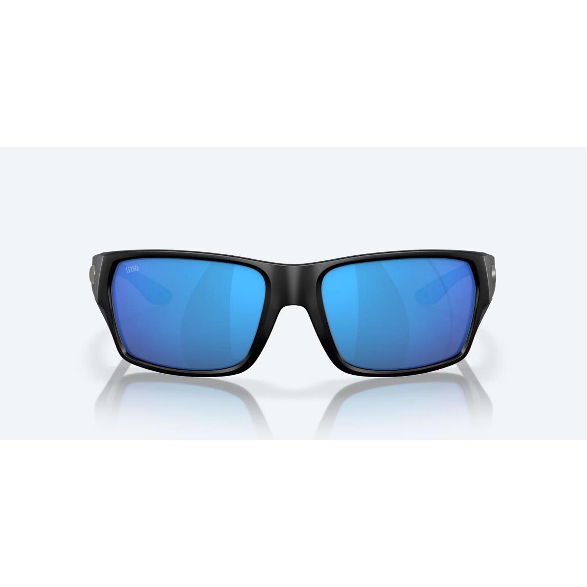 Costa Tailfin Sunglasses - Polarized - Matte Black W/blue Mirror 580G