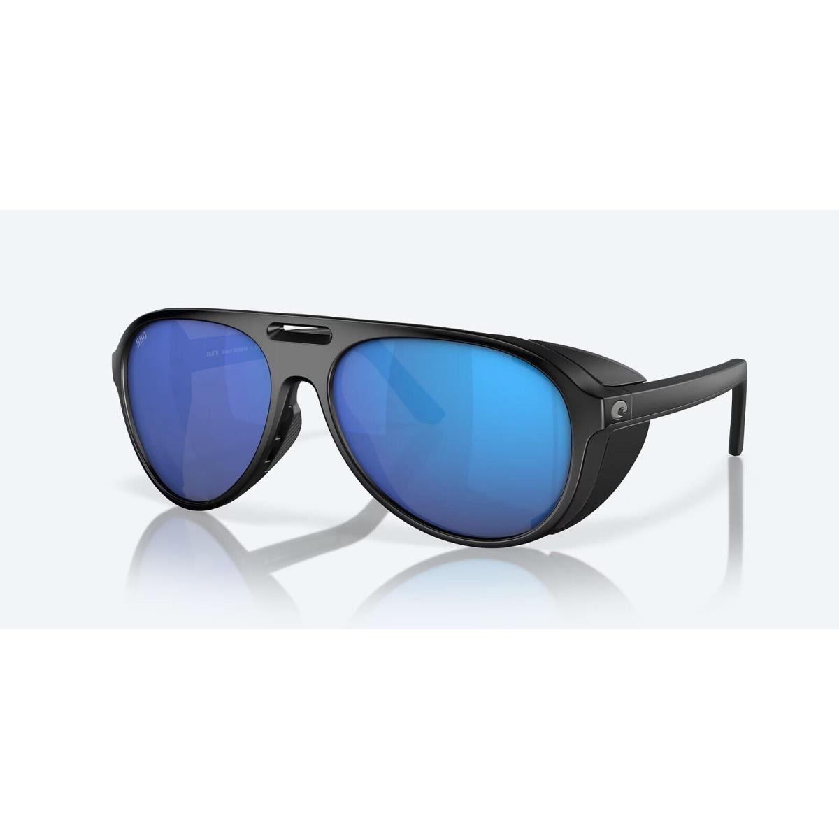 Costa Grand Catalina Sunglasses - Polarized - Matte Black W/blue Mirror 580G