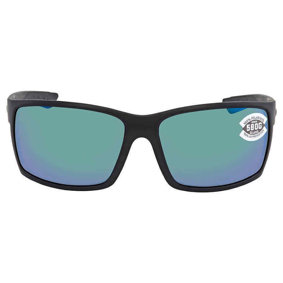 Costa Del Mar Reefton Green Mirror Polarized Glass Men`s Sunglasses Rft 01