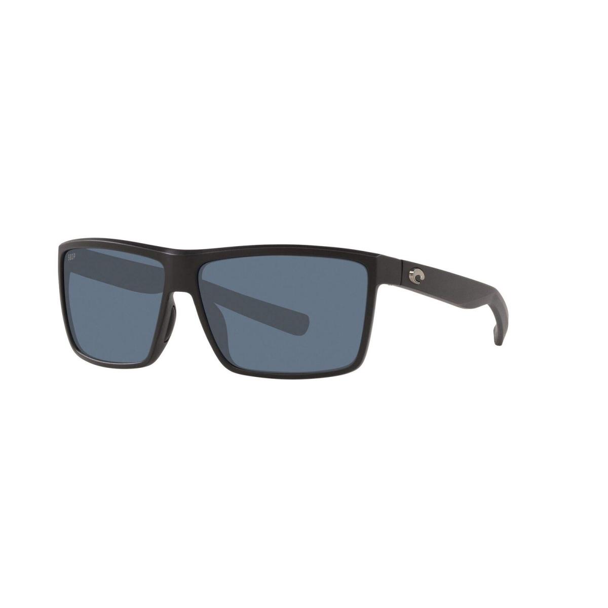Costa Del Mar - Men`s Rinconcito Sunglasses Polarized 580P Matte Black-gray