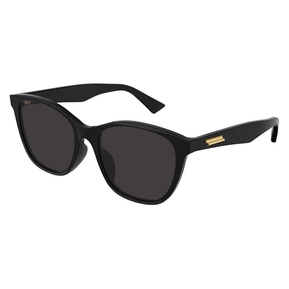 Bottega Veneta BV1151SA Sunglasses Black Gray Square 55mm