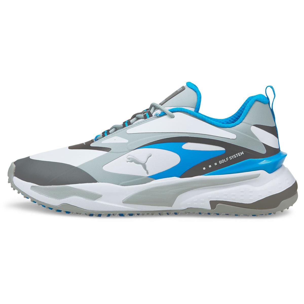 Puma Gs-fast Golf Shoes 376357-01 - Puma White/quarry/ocean Dive Men`s