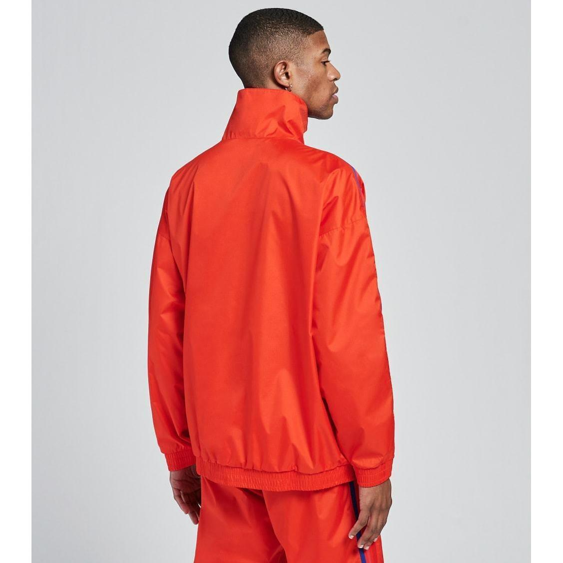 Adidas Originals Men`s 3D Trefoil 3-Stripes Track Top Jacket Active Red Size XL