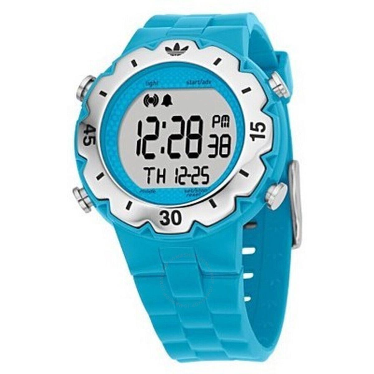 Adidas ADH6035 Wooster Women`s Sport Digital Chronograph Blue Plastic Watch