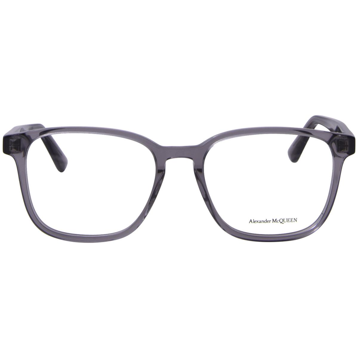 Alexander Mcqueen AM0462O 003 Eyeglasses Mens Grey Full Rim Rectangle Shape 53mm