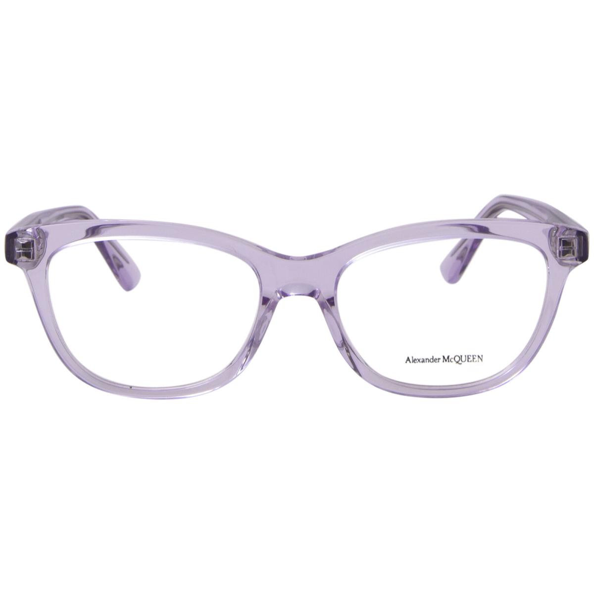 Alexander Mcqueen AM0461O 005 Eyeglasses Women`s Violet Full Rim Cat Eye 53mm