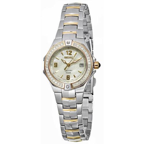 Seiko Women`s SXDA52 Diamond Two Tone Stainless Steel