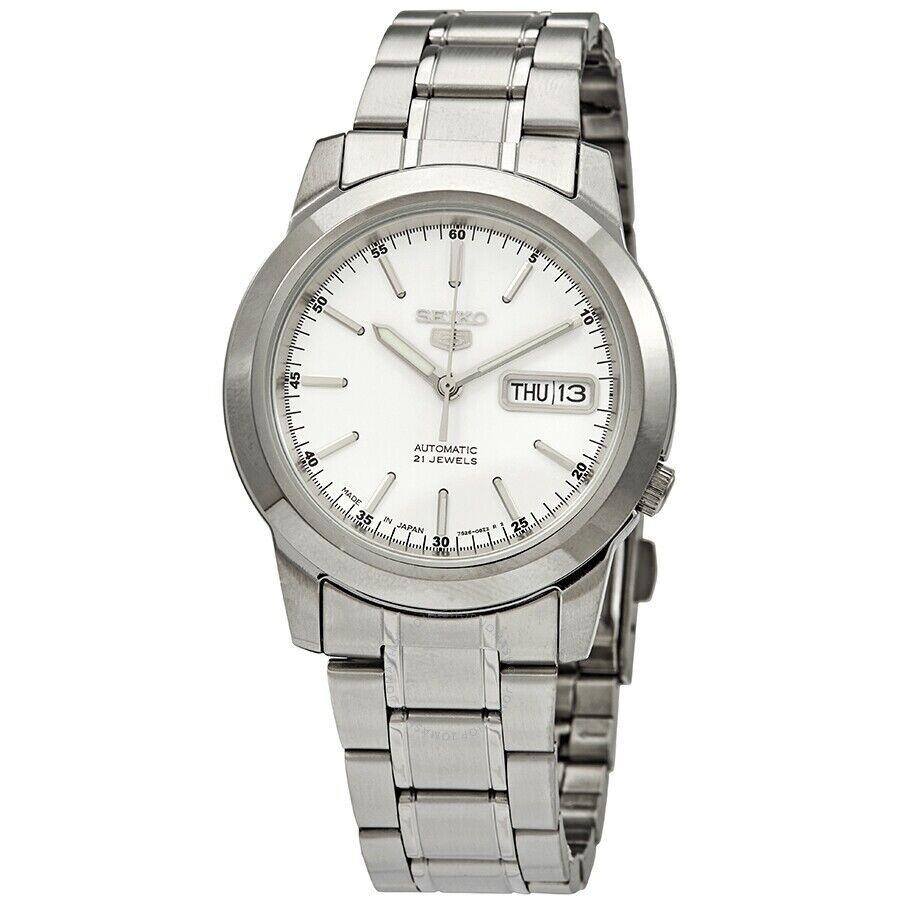 Seiko 5 Automatic 21 Jewels White Dial Men`s Watch SNKE49J1 SNKE49