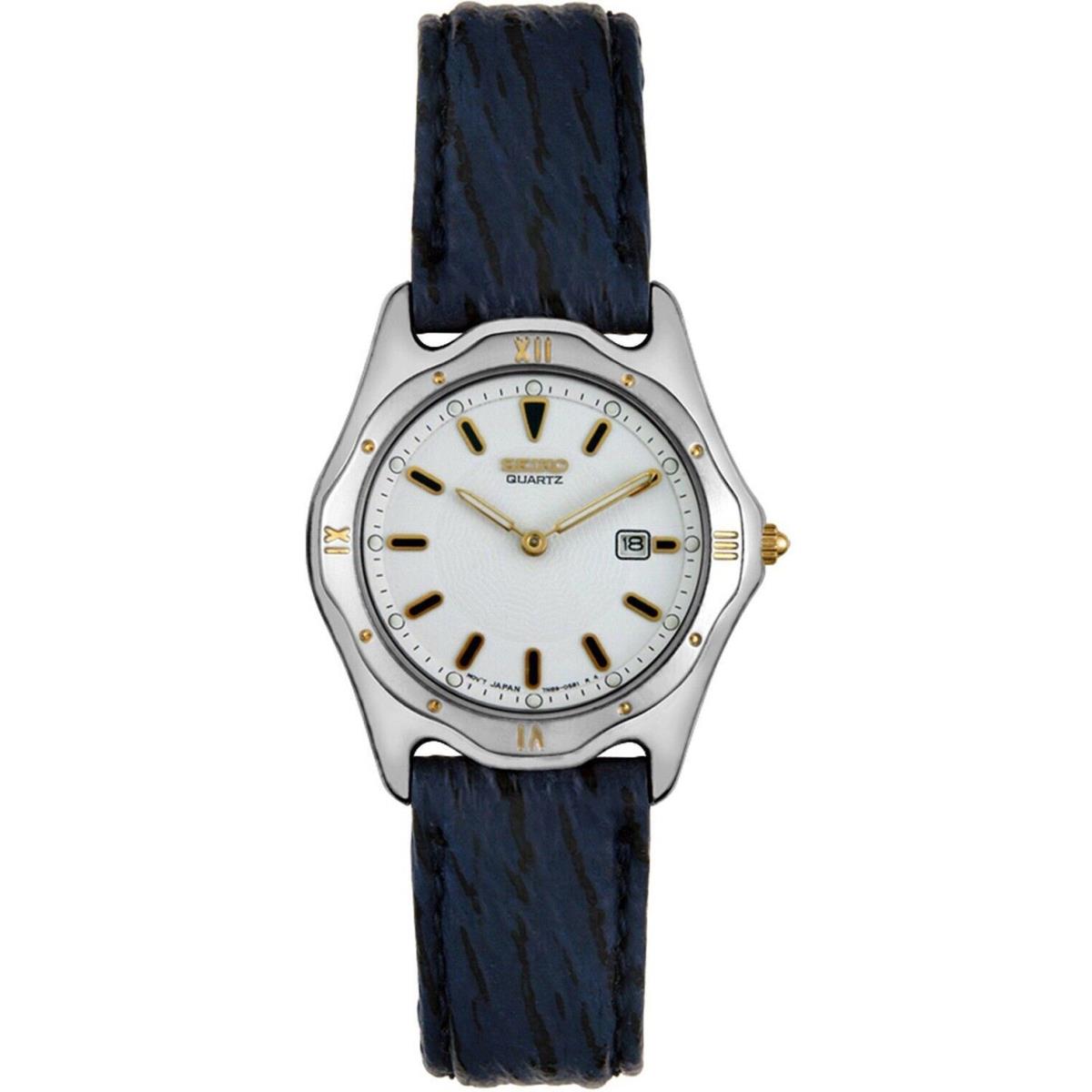 Seiko Women Leather Band Watch SXC238P1