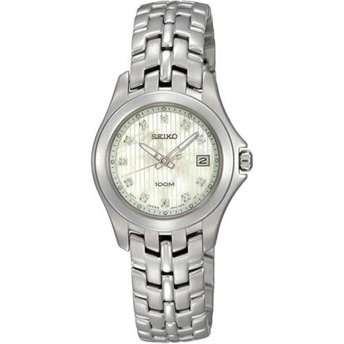 Seiko Diamonds Bracelet Mother-of-pearl Dial Women`s Watch SXDC11