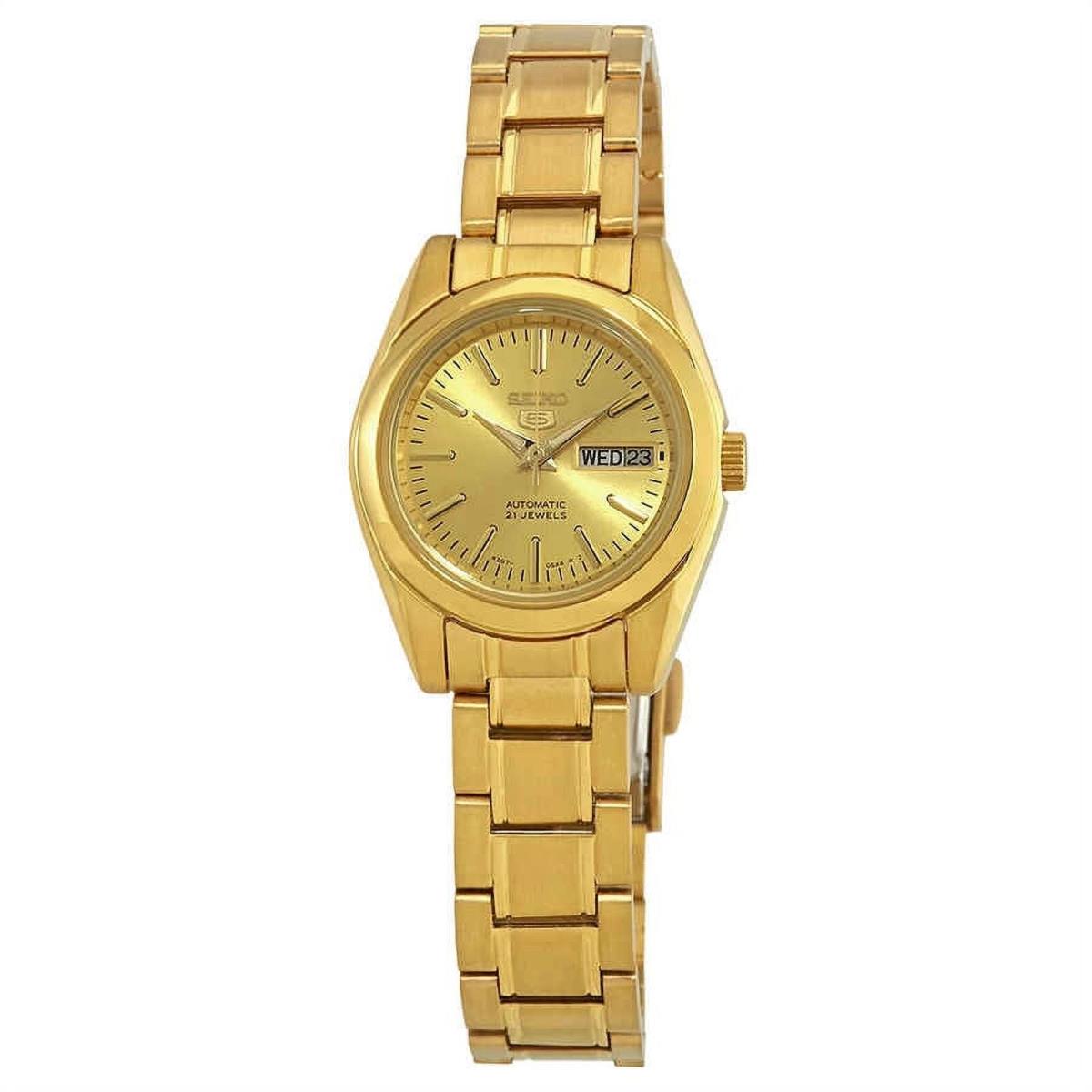 Seiko Women`s 5 Automatic SYMK20K Gold Stainless-steel Automatic Fashion Watch