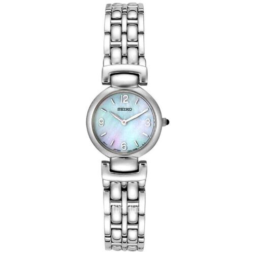 Seiko Ladies Stainless Steel Blue Mother of Pearl Dial Watch SUJ709