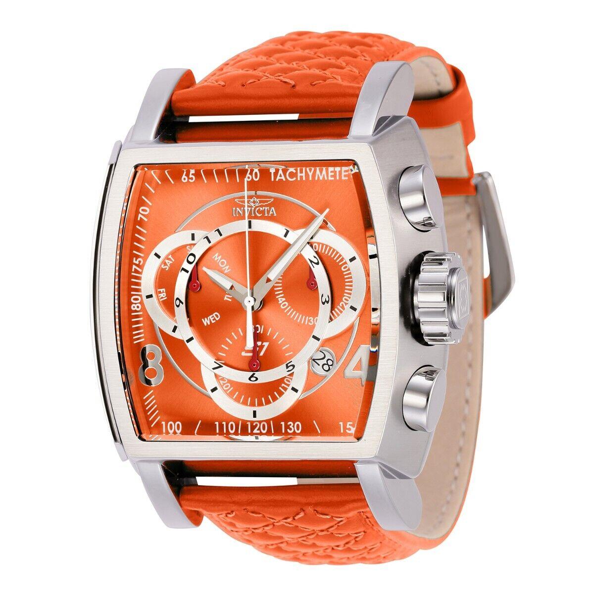 Invicta S1 Rally Swiss Ronda Z60 FE Caliber Men`s Watch - 48mm Orange 44037