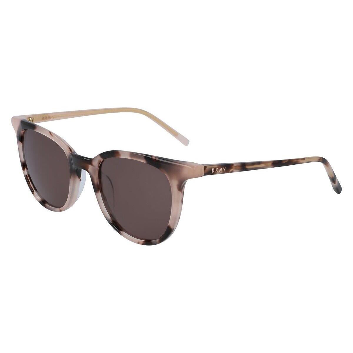 Dkny DK507S Sunglasses Women Blush Tortoise Round 49mm