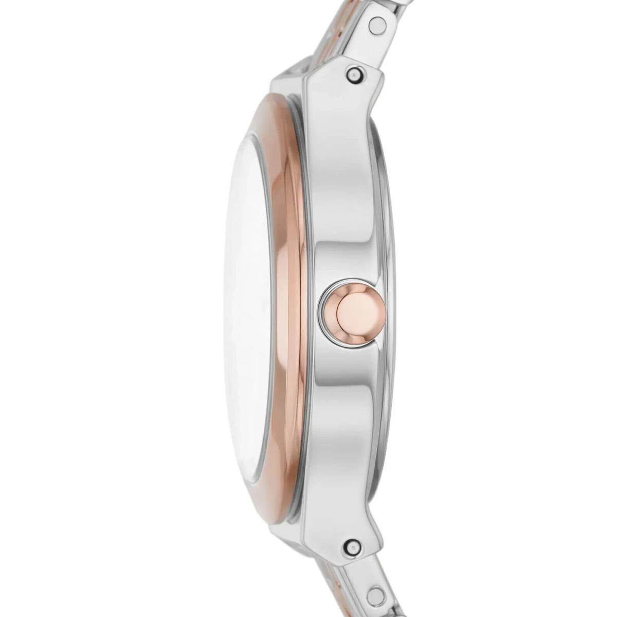 Dkny Women`s Parsons Quartz Stainless Steel Dress Watch Model: NY2978 - Band: Silver/Rose Gold