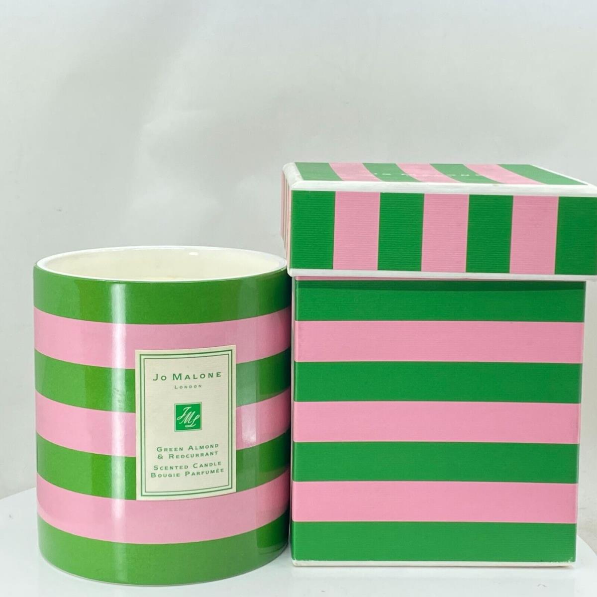 Jo Almond & Redcurrant Malone Green Almond Redcurrant Scented 1-Wick Candle Ht: 3.22in No Lid