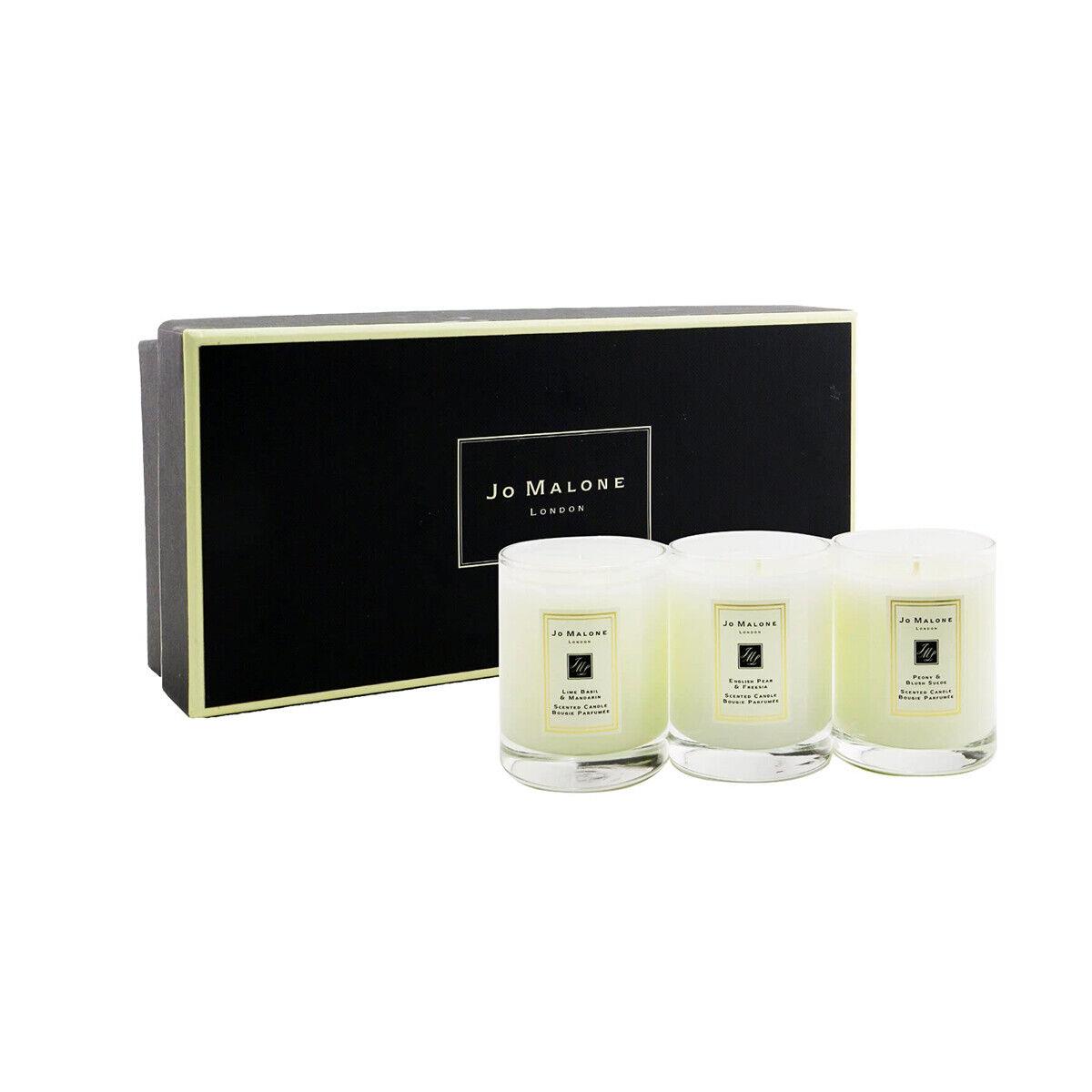 Jo Malone Travel Candle Collection English Pear Freesia Lime Basil Mandarin+