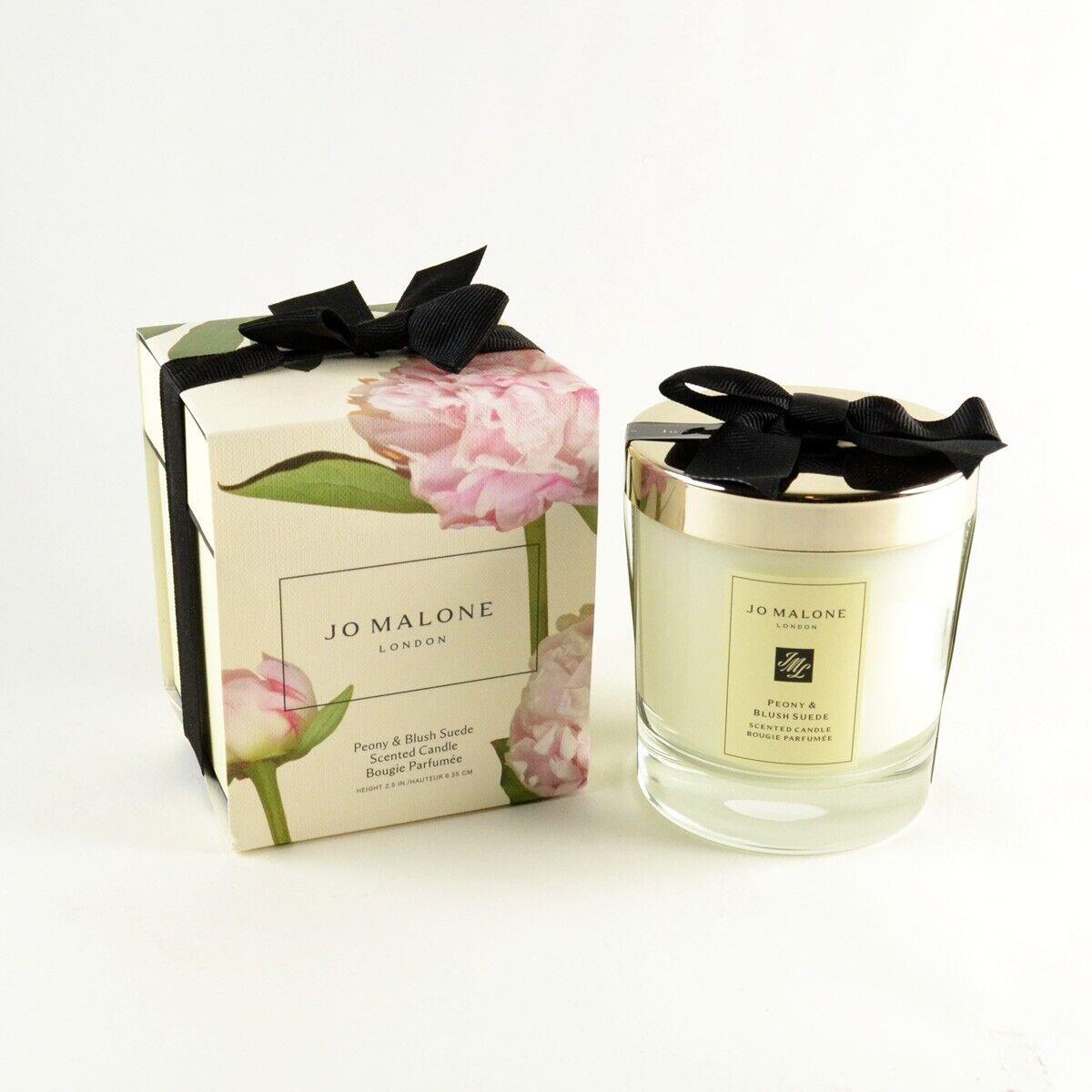 Jo Malone Peony Blush Suede Scented Candle - Full Size 2.5 In / 200 g Box