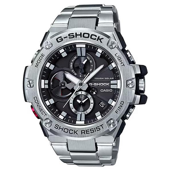 Casio Men`s G Shock Master of G Steel Analog Watch GSTB100D-1A